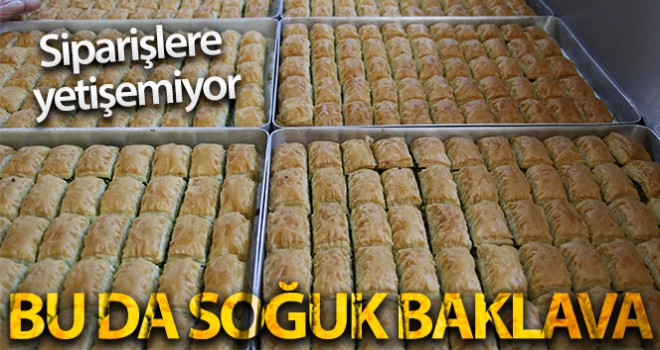 Güllaç ve Sütlü Nuriye'den esinlenip soğuk baklava üretti, şimdi siparişlere yetişemiyor