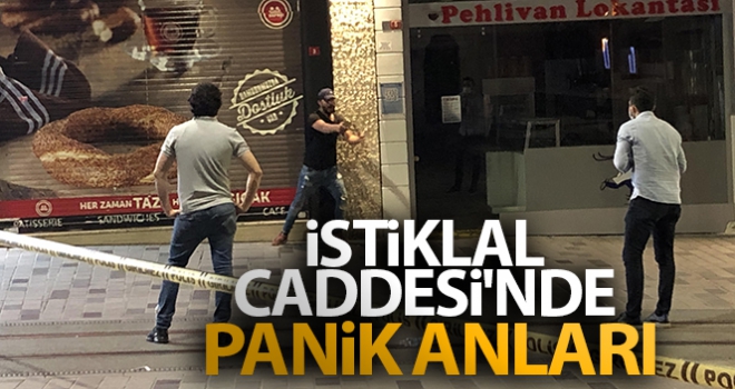 İstiklal Caddesi'nde korku dolu anlar!