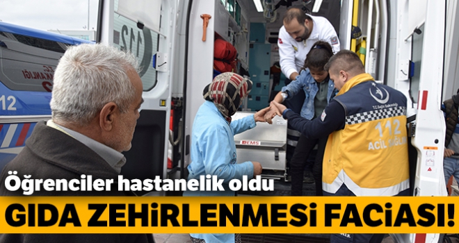 Burdur'a gıda zehirlenmesi şüphesiyle 9 öğrenci hastanelik oldu