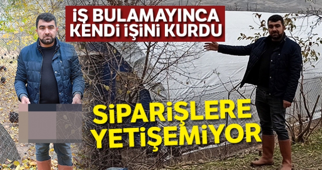 İş bulamayınca kendi işini kurdu! Siparişlere yetişemiyor!