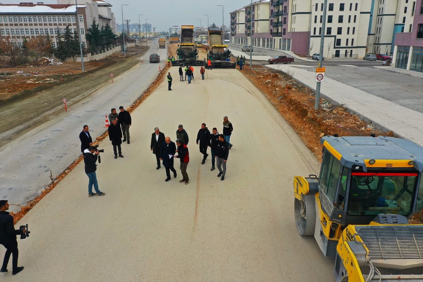 Malatya'da Saray Bosna Caddesi konforlu hale geliyor