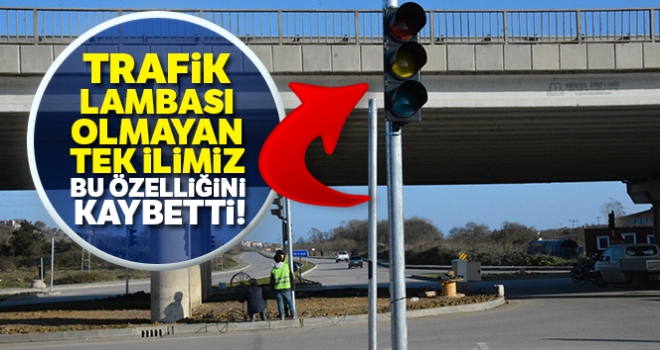 Sinop'ta artık trafik lambası var