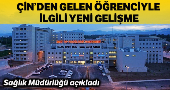 Mersin'de gözlem altına alınan hastada korana virüsü olmadığı tespit edildi