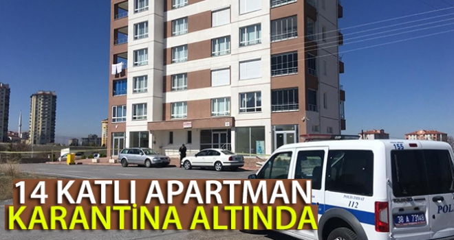 Kayseri'de kapıcılarında korona virüs testi pozitif çıkan 2 bina karantinaya alındı