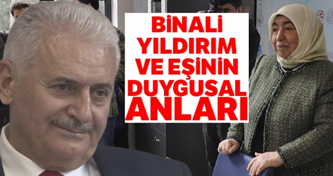 Binali Yıldırım ve eşi Semiha Yıldırım okul açılışında gözyaşı döktü