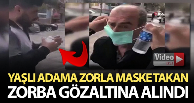 İstanbul'da yaşlı adama zorla maske takan kişi gözaltına alındı