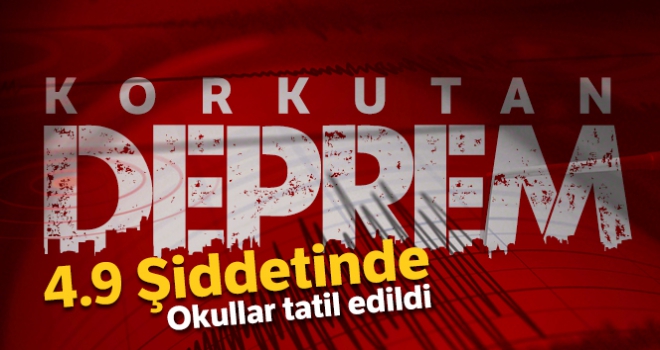 Son Dakika: Elazığ'da 4,9 büyüklüğünde deprem