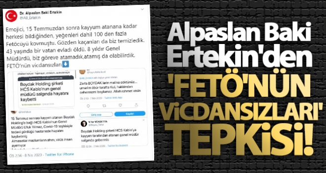 FETÖ'nün vicdansızları' tepkisi