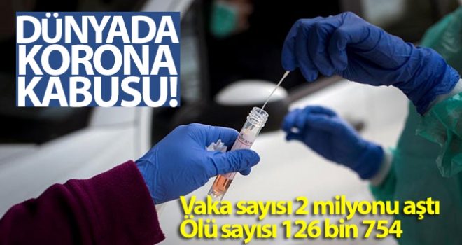 Dünya genelinde korona vaka sayısı 2 milyonu aştı! ABD, İtalya ve Çin'i geride bıraktı