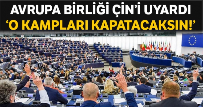 Avrupa Parlamentosundan Çin'e 'kampları kapat' çağrısı