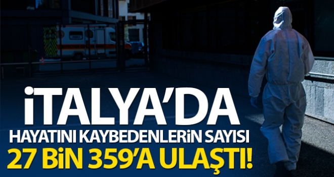 İtalya'da son 24 saatte Covid-19'dan 382 ölüm