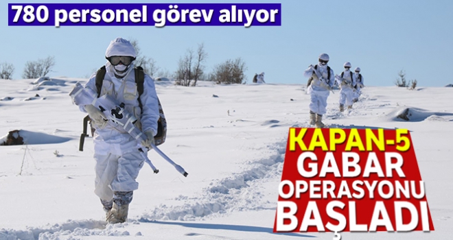 Şırnak'ta Kapan-5 Gabar Operasyonu başladı