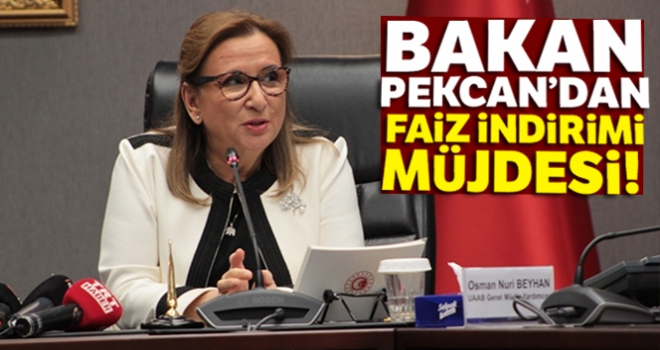 Bakan Pekcan'dan faiz indirimi müjdesi