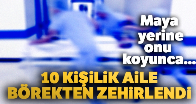 Karınca ilacı konan börekten yiyen 10 kişi zehirlendi