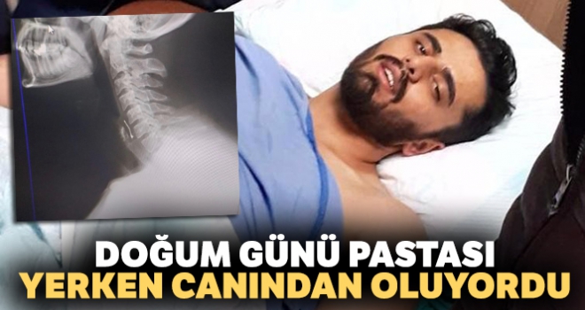 Doğum günü pastası yerken boğazına toplu iğne saplandı