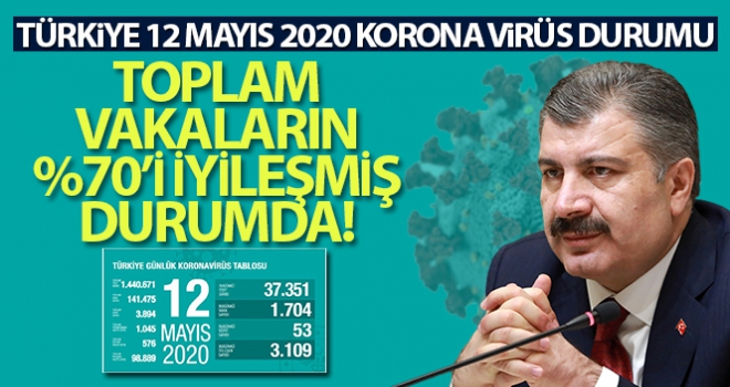 Sağlık Bakanlığı, son 24 saatte korona virüs nedeniyle 53 kişi hayatını kaybetti