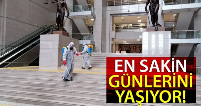 İstanbul Adliyesi en sakin günlerini geçiriyor