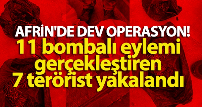 11 bombalı eylemi gerçekleştiren 7 terörist yakalandı