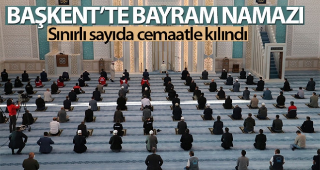 Başkent'te bayram namazı