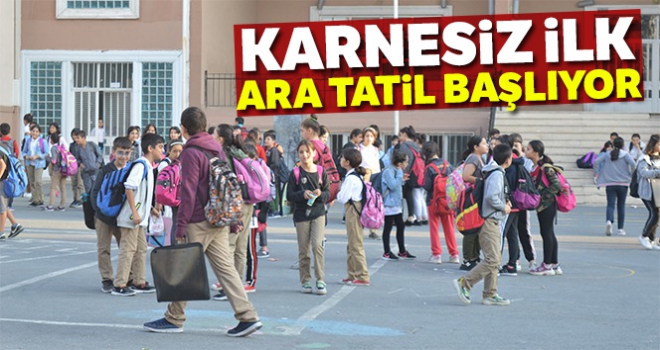 İlk ara tatil 18 Kasım'da başlıyor