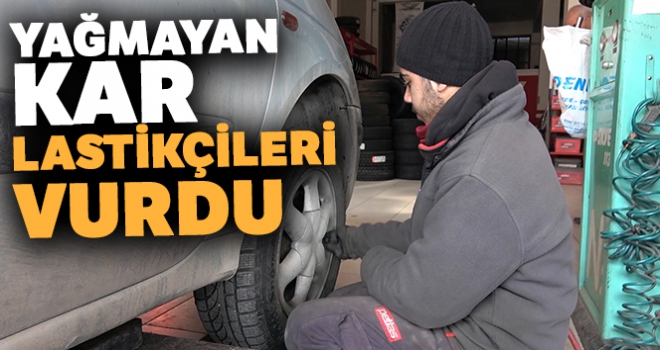 Yağmayan kar, kış lastiği satışlarını da fiyatını da düşürdü