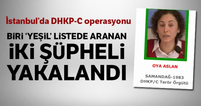 İstanbul'da DHKP-C operasyonu: Biri 'yeşil' listede aranan 2 şüpheli yakalandı