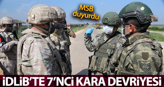 İdlib'de 7'nci Türk-Rus Birleşik Kara Devriyesi gerçekleştirildi