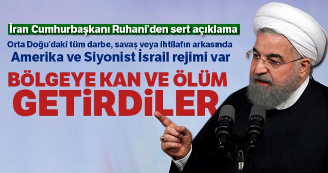 İran Cumhurbaşkanı Ruhani, 'ABD bölgeye kan ve ölüm getirdi'