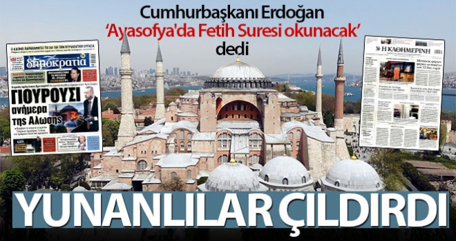 Ayasofya'da Fetih programı Yunanları rahatsız etti