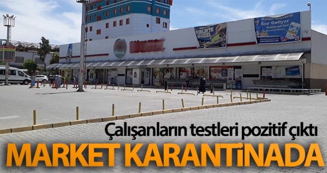 Siirt'te çalışanların bir bölümünün koronavirüs testi pozitif çıkan market kapatıldı