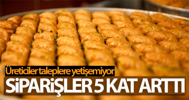 Baklava siparişleri rekor kırdı, üreticiler taleplere yetişemiyor