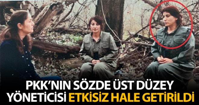 PKK'nın sözde üst düzey yetkilisi Nazife Bilen etkisiz hale getirildi