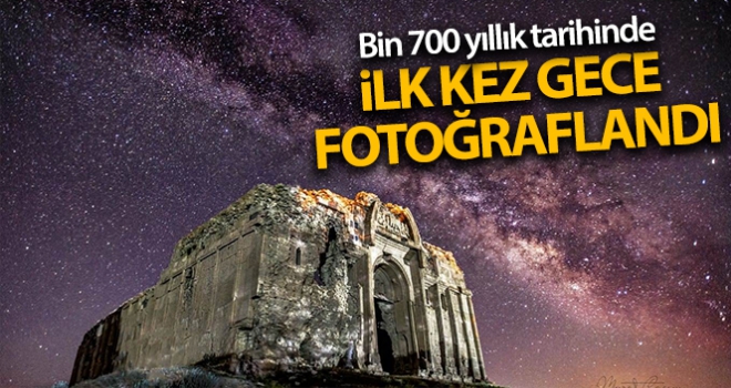 Bin 700 yıllık kilise, ilk kez gece fotoğraflandı