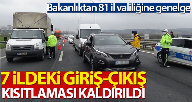 İçişleri Bakanlığı valiliklere 'Şehir-Giriş tedbirleri konulu' genelge gönderdi