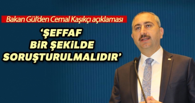 Bakan Gül'den Cemal Kaşıkçı cinayeti açıklaması