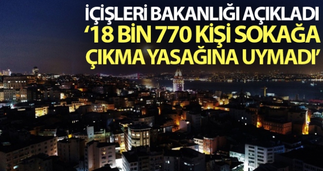 İçişleri Bakanlığı'ndan sokağa çıkma yasağı açıklaması