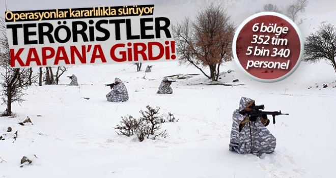 Teröristler Kapan'a girdi