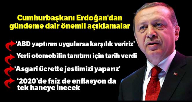 Cumhurbaşkanı Erdoğan: 'Bizim de yaptırımlarımız olacaktır'