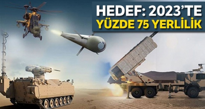 Hedef: 2023'te yüzde 75 yerlilik