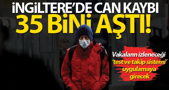 İngiltere'de son 24 saatte 343 kişi hayatını kaybetti