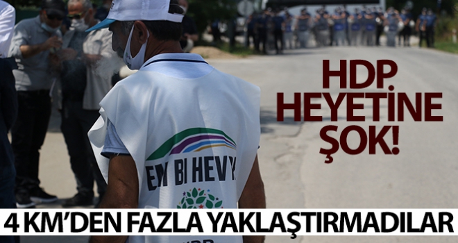 HDP heyetine büyük şok: 4 km'den fazla yaklaştırmadılar