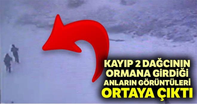 Uludağ'da kayıp iki dağcının ormana girdiği anların görüntüleri ortaya çıktı