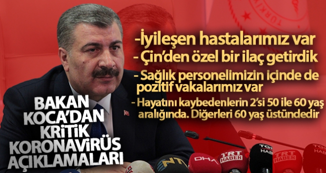 Bakan Koca'dan flaş açıklamalar!