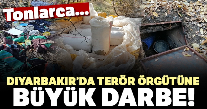 Diyarbakır'da terör örgütü PKK'ya büyük darbe