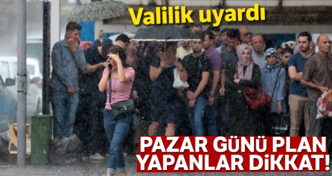 İstanbul'da güneş yerini yağmura bırakacak