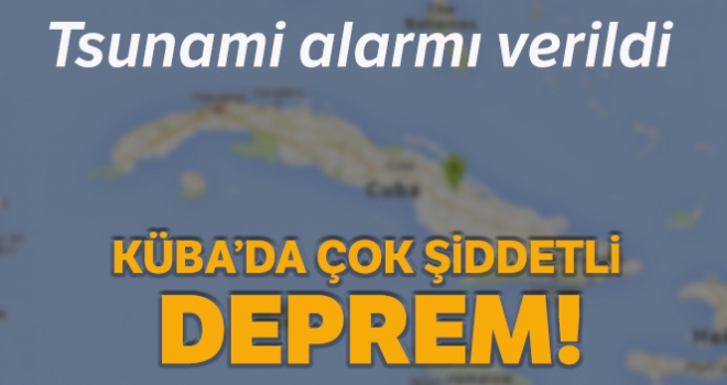 Küba açıklarında 7.7 büyüklüğünde deprem: Tsunami alarmı verildi