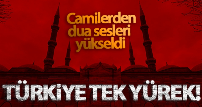 Yeni tip korona virüs salgının son bulması için camilerden dua sesleri yükseldi