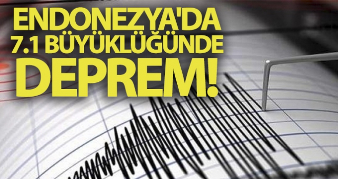 Endonezya'nın Kuzey Maluku eyaleti açıklarında 7.1 büyüklüğünde deprem!