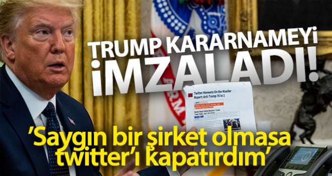 Trump, sosyal medya kararnamesini imzaladı