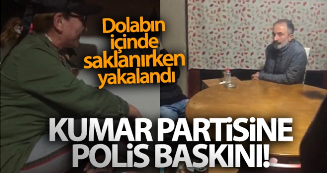 İzmir'de kumar partisine polis baskını: Dolabın içinde saklanırken yakalandı